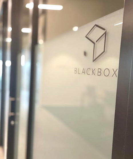 Blackbox Office Door